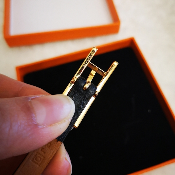 Hermes 3 tours leather bracelet Vintage authentic - Picture 2 of 5